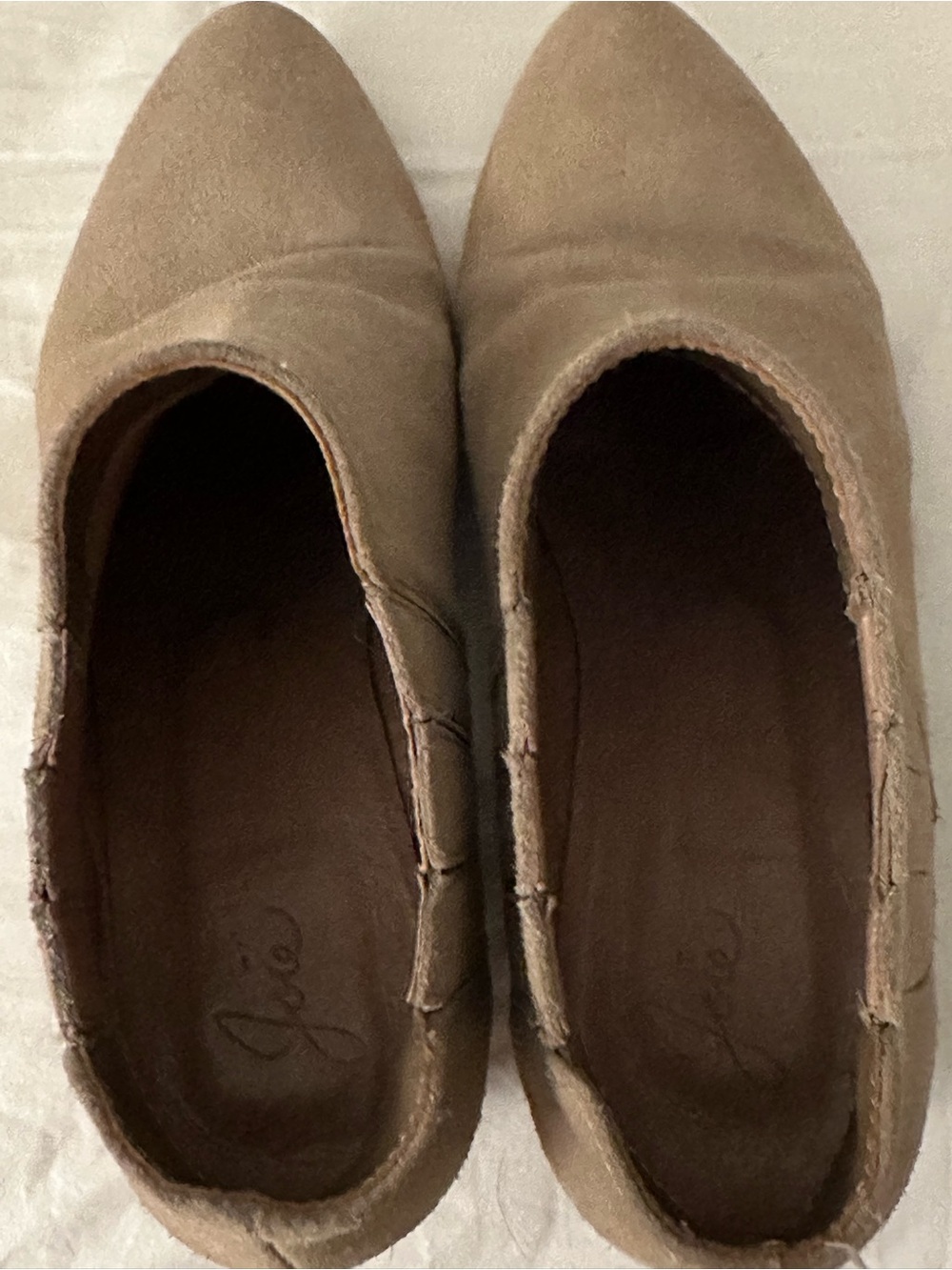 Joie Taupe Suede Ankle Booties